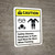 Caution: Wear Safety Glasses Respirator Paint Suit ANSI - Wall Sign