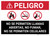 Danger: No Open Flames Smoking Cell Phones Spanish Landscape - Wall Sign