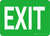 Exit Green Landscape - Wall Sign