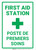 First Aid Station French Bilingual Portrait - Wall Sign