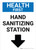Health First - Hand Sanitizing Station Arrow Down Portrait - Wall Sign