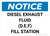 Notice: Diesel Exhaust Fluid Fill Station Landscape - Wall Sign