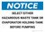 Notice: Select Either Hazardous Waste Tank or Evaporator Landscape - Wall Sign