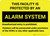 This Facility is Protected by an Alarm System Landscape - Wall Sign