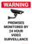 Warning: Premises Monitored By 24 Hour Video Surveillance Portrait - Wall Sign