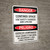 Danger: Confined Space Use Harness and Lifeline Bilingual Spanish - Wall Sign