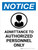 Notice: Admittance to Authorized Personnel Only Portrait - Wall Sign