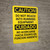 Caution: Do Not Reach into Running Equipment Bilingual Spanish - Wall Sign