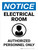 Notice: Electrical Room Portrait - Wall Sign