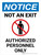 Notice: Not An Exit Portrait - Wall Sign