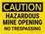 Caution: Hazardous Mine Opening V2 Landscape - Wall Sign