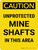 Caution: Unprotected Mine Shafts Portrait - Wall Sign