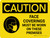 Caution: Face Coverings Must Be Worn On These Premises Landscape - Wall Sign
