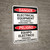 Danger: Electrical Equipment Authorized Only Bilingual Spanish - Wall Sign
