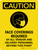 Caution: Face Coverings Required Of All Vendor Beyond This Point Portrait - Wall Sign