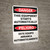 Danger: This Equipment Starts Automatically Bilingual Spanish - Wall Sign