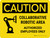 Caution: Collaborative Robotic Area Authorized Employees Landscape - Wall Sign