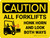 Caution: All Forklifts Honk and Look Landscape - Wall Sign
