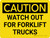 Caution: Watch Out For Forklift Trucks Landscape - Wall Sign