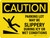Caution: Parking Lot May Be Slippery Landscape - Wall Sign