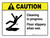 Caution: ANSI Cleaning In Progress Landscape - Wall Sign