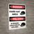 Danger: Hard Hat Area Bilingual Spanish - Wall Sign