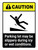 Caution: ANSI Parking Lot May Be Slippery Portrait - Wall Sign