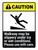 Caution: ANSI Walkway May Be Slippery Portrait - Wall Sign