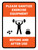 Please Sanitize Exercise Equipment Before and After Use Portrait - Wall Sign