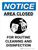 Notice: Area Closed For Routine Cleaning Portrait - Wall Sign