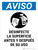 Notice: Disinfect Surface Before and After Use Spanish Portrait - Wall Sign