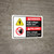 Danger: High Voltage Keep Out Authorized only with Graphic Bilingual Spanish - Wall Sign
