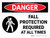 Danger: Fall Protection Required At All Times Landscape - Wall Sign