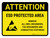 Attention: ESD Protected Area - Remove All Heel Grounders Landscape - Wall Sign