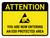 Attention: You Are Now Entering an ESD Protected Area Landscape - Wall Sign