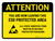 Attention: You Are Now Leaving ESD Protected Area - Static Sensitive Items Landscape - Wall Sign