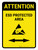 Attention: ESD Protected Area Bidirectional Arrow Portrait - Wall Sign