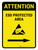 Attention: ESD Protected Area Right Arrow Portrait - Wall Sign