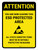 Attention: You Are Now Leaving ESD Protected Area - Static Sensitive Items Portrait - Wall Sign