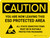 Caution: You Are Now Leaving ESD Protected Area - Static Sensitive Items Landscape - Wall Sign