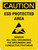 Caution: ESD Protected Area - Remove All Heel Grounders Portrait - Wall Sign