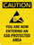 Caution: You Are Now Entering an ESD Protected Area Portrait - Wall Sign