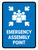 Emergency Assembly Point Blue Portrait - Wall Sign
