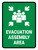 Evacuation Assembly Area Green Portrait - Wall Sign