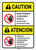 Danger: Non Permit Confined Space ANSI Bilingual Spanish - Wall Sign