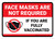 Face Masks Are Not Required If You Are Fully Vaccinated Landscape - Wall Sign