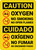Caution: Oxygen No Smoking No Flames Bilingual Spanish - Wall Sign