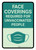 Face Coverings Required For Unvaccinated People Portrait - Wall Sign