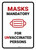 Mask Mandatory For Unvaccinated Persons Portrait - Wall Sign