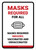 Mask Required For All Portrait - Wall Sign